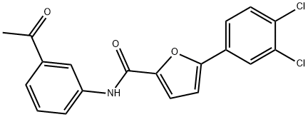 N-(3-acetylphenyl)-5-(3,4-dichlorophenyl)-2-furamide Structure