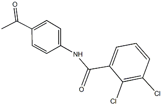 N-(4-acetylphenyl)-2,3-dichlorobenzamide Struktur