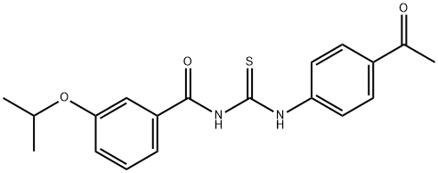 N-(4-acetylphenyl)-N'-(3-isopropoxybenzoyl)thiourea|