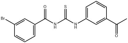 N-(3-acetylphenyl)-N'-(3-bromobenzoyl)thiourea Structure