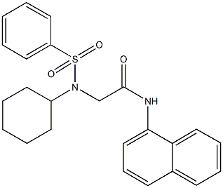 428832-05-7 2-[cyclohexyl(phenylsulfonyl)amino]-N-naphthalen-1-ylacetamide