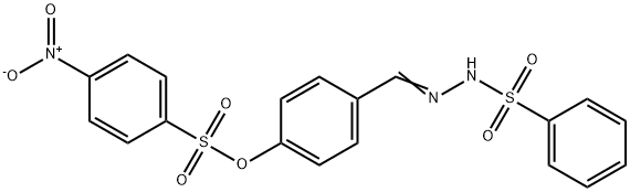4-[2-(phenylsulfonyl)carbohydrazonoyl]phenyl 4-nitrobenzenesulfonate Struktur