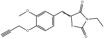 3-ethyl-5-[3-methoxy-4-(2-propynyloxy)benzylidene]-1,3-thiazolidine-2,4-dione Structure