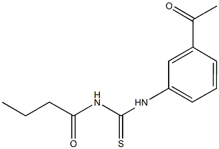 N-(3-acetylphenyl)-N'-butyrylthiourea Struktur
