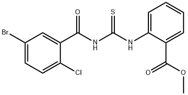 429656-66-6 methyl 2-({[(5-bromo-2-chlorobenzoyl)amino]carbothioyl}amino)benzoate
