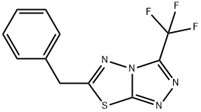 6-benzyl-3-(trifluoromethyl)[1,2,4]triazolo[3,4-b][1,3,4]thiadiazole 结构式