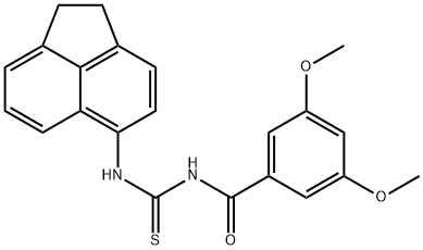 430444-52-3 N-(1,2-dihydro-5-acenaphthylenyl)-N'-(3,5-dimethoxybenzoyl)thiourea