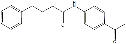 N-(4-acetylphenyl)-4-phenylbutanamide Structure