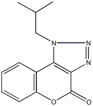 1-isobutylchromeno[3,4-d][1,2,3]triazol-4(1H)-one Struktur