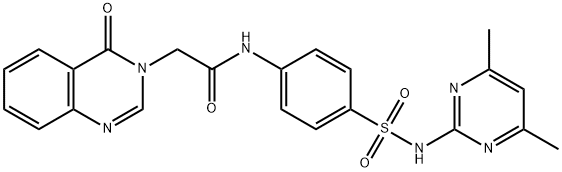 431910-22-4 N-(4-{[(4,6-dimethyl-2-pyrimidinyl)amino]sulfonyl}phenyl)-2-(4-oxo-3(4H)-quinazolinyl)acetamide