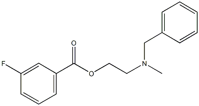 2-[benzyl(methyl)amino]ethyl 3-fluorobenzoate Structure