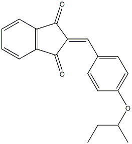 2-(4-sec-butoxybenzylidene)-1H-indene-1,3(2H)-dione Structure
