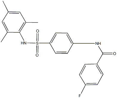 4-fluoro-N-{4-[(mesitylamino)sulfonyl]phenyl}benzamide|