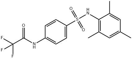 2,2,2-trifluoro-N-{4-[(mesitylamino)sulfonyl]phenyl}acetamide,432020-44-5,结构式