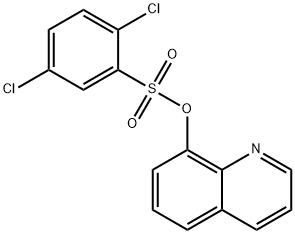 8-quinolinyl 2,5-dichlorobenzenesulfonate 化学構造式