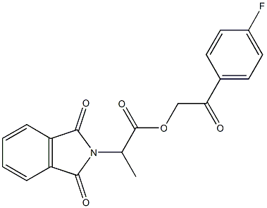 2-(4-fluorophenyl)-2-oxoethyl 2-(1,3-dioxo-1,3-dihydro-2H-isoindol-2-yl)propanoate|