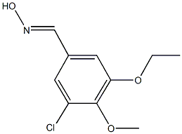 3-chloro-5-ethoxy-4-methoxybenzaldehyde oxime Structure
