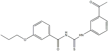 N-(3-acetylphenyl)-N'-(3-propoxybenzoyl)thiourea Structure