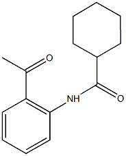 N-(2-acetylphenyl)cyclohexanecarboxamide Structure
