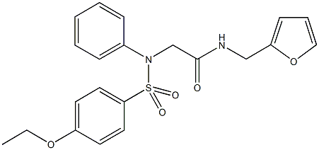433238-76-7 2-{[(4-ethoxyphenyl)sulfonyl]anilino}-N-(2-furylmethyl)acetamide