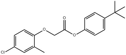 4-tert-butylphenyl (4-chloro-2-methylphenoxy)acetate 结构式