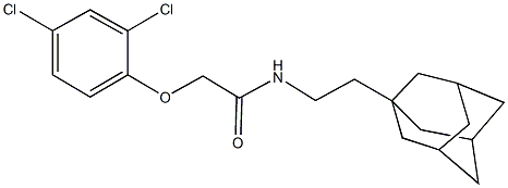 N-[2-(1-adamantyl)ethyl]-2-(2,4-dichlorophenoxy)acetamide Structure