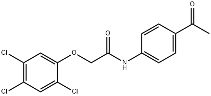 N-(4-acetylphenyl)-2-(2,4,5-trichlorophenoxy)acetamide Structure