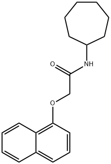 433328-23-5 N-cycloheptyl-2-(1-naphthyloxy)acetamide