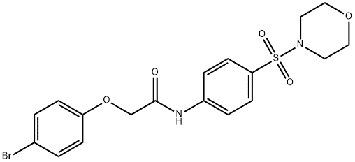 2-(4-bromophenoxy)-N-[4-(morpholin-4-ylsulfonyl)phenyl]acetamide Struktur
