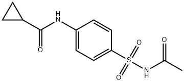 N-{4-[(acetylamino)sulfonyl]phenyl}cyclopropanecarboxamide Struktur