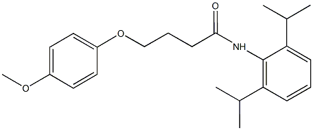 N-(2,6-diisopropylphenyl)-4-(4-methoxyphenoxy)butanamide Structure