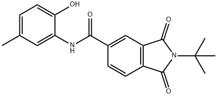 2-tert-butyl-N-(2-hydroxy-5-methylphenyl)-1,3-dioxoisoindoline-5-carboxamide|