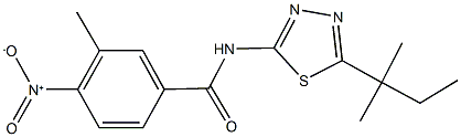 438197-93-4 4-nitro-3-methyl-N-(5-tert-pentyl-1,3,4-thiadiazol-2-yl)benzamide