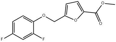 methyl 5-[(2,4-difluorophenoxy)methyl]-2-furoate Struktur