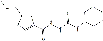438226-45-0 N-cyclohexyl-2-[(5-propyl-3-thienyl)carbonyl]hydrazinecarbothioamide