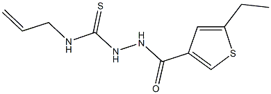 N-allyl-2-[(5-ethyl-3-thienyl)carbonyl]hydrazinecarbothioamide|
