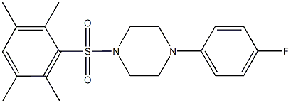 1-(4-fluorophenyl)-4-[(2,3,5,6-tetramethylphenyl)sulfonyl]piperazine Structure