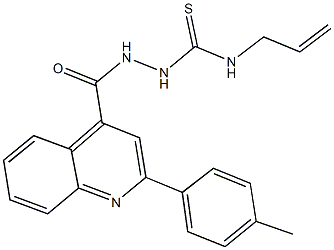 N-allyl-2-{[2-(4-methylphenyl)-4-quinolinyl]carbonyl}hydrazinecarbothioamide|
