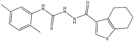 438236-85-2 N-(2,5-dimethylphenyl)-2-(4,5,6,7-tetrahydro-1-benzothien-3-ylcarbonyl)hydrazinecarbothioamide