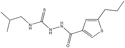 438237-07-1 N-isobutyl-2-[(5-propyl-3-thienyl)carbonyl]hydrazinecarbothioamide