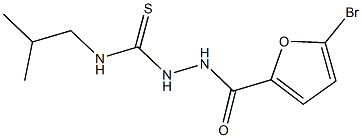 2-(5-bromo-2-furoyl)-N-isobutylhydrazinecarbothioamide Structure
