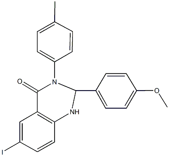 6-iodo-2-(4-methoxyphenyl)-3-(4-methylphenyl)-2,3-dihydro-4(1H)-quinazolinone|