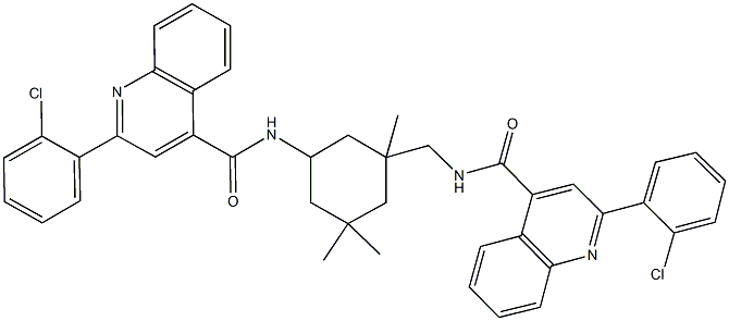 438454-66-1 2-(2-chlorophenyl)-N-{3-[({[2-(2-chlorophenyl)-4-quinolinyl]carbonyl}amino)methyl]-3,5,5-trimethylcyclohexyl}-4-quinolinecarboxamide