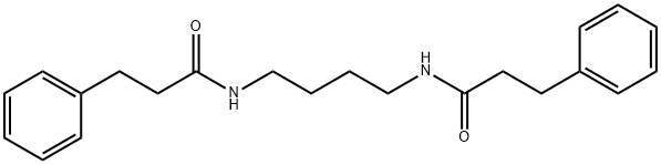 3-phenyl-N-{4-[(3-phenylpropanoyl)amino]butyl}propanamide Struktur