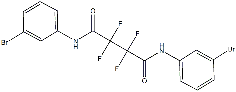 N~1~,N~4~-bis(3-bromophenyl)-2,2,3,3-tetrafluorosuccinamide Struktur