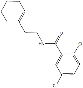 2,5-dichloro-N-[2-(1-cyclohexen-1-yl)ethyl]benzamide Struktur