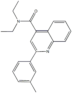 N,N-diethyl-2-(3-methylphenyl)-4-quinolinecarboxamide