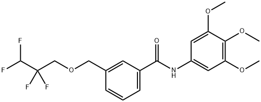 438464-59-6 3-[(2,2,3,3-tetrafluoropropoxy)methyl]-N-(3,4,5-trimethoxyphenyl)benzamide