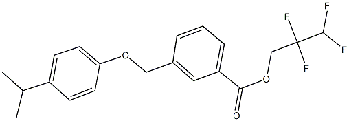 2,2,3,3-tetrafluoropropyl 3-[(4-isopropylphenoxy)methyl]benzoate Struktur