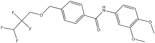 N-(3,4-dimethoxyphenyl)-4-[(2,2,3,3-tetrafluoropropoxy)methyl]benzamide